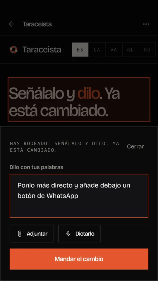 Dilo con tus palabras, o dictalo